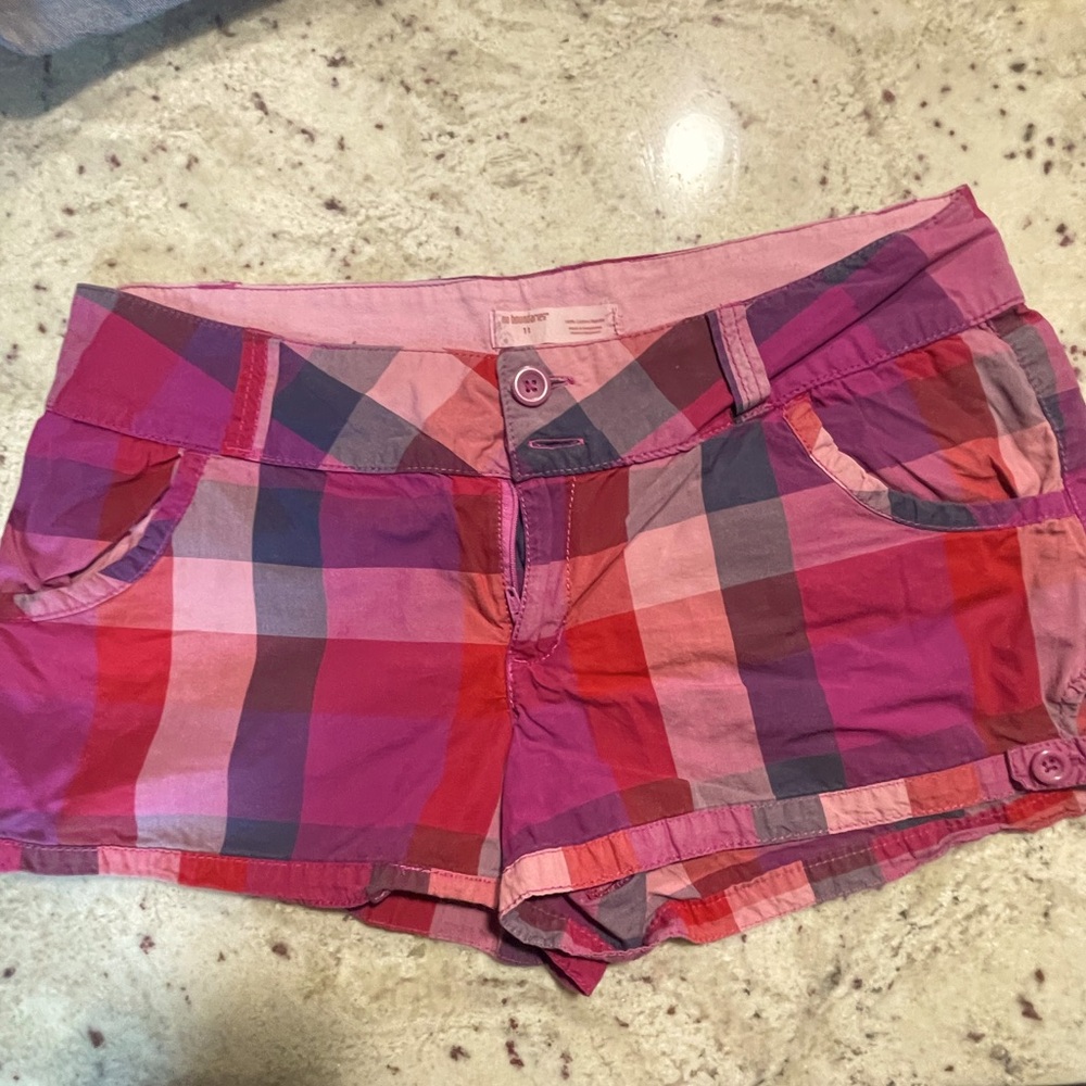 No Boundaries Pink and Purple Bermudas Lightweight Summer Shorts